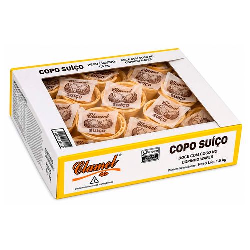 Doce Clamel Copo Suico Caixa com 50 unidades-1-